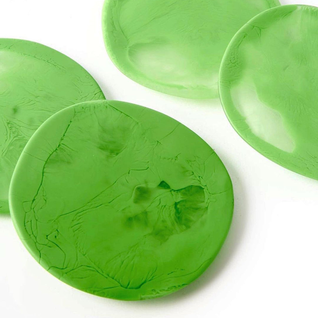 Boulder marbled-resin coasters - Set of 2