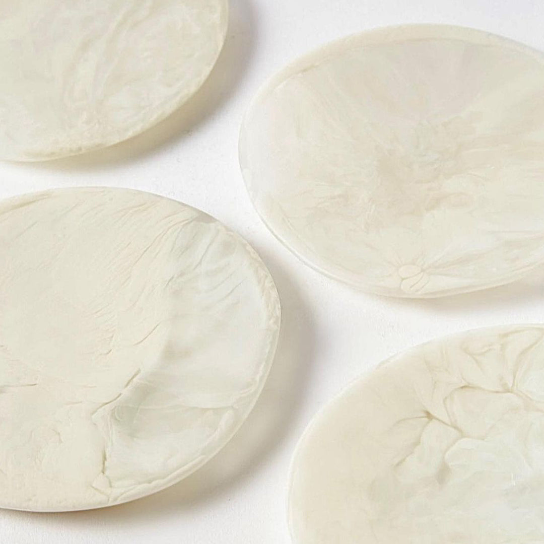 Boulder marbled-resin coasters - Set of 2