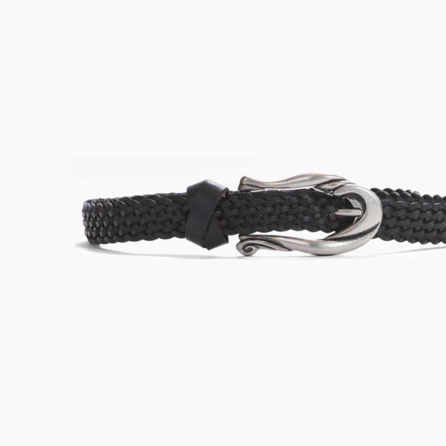 Black Twisted Hardware Belt