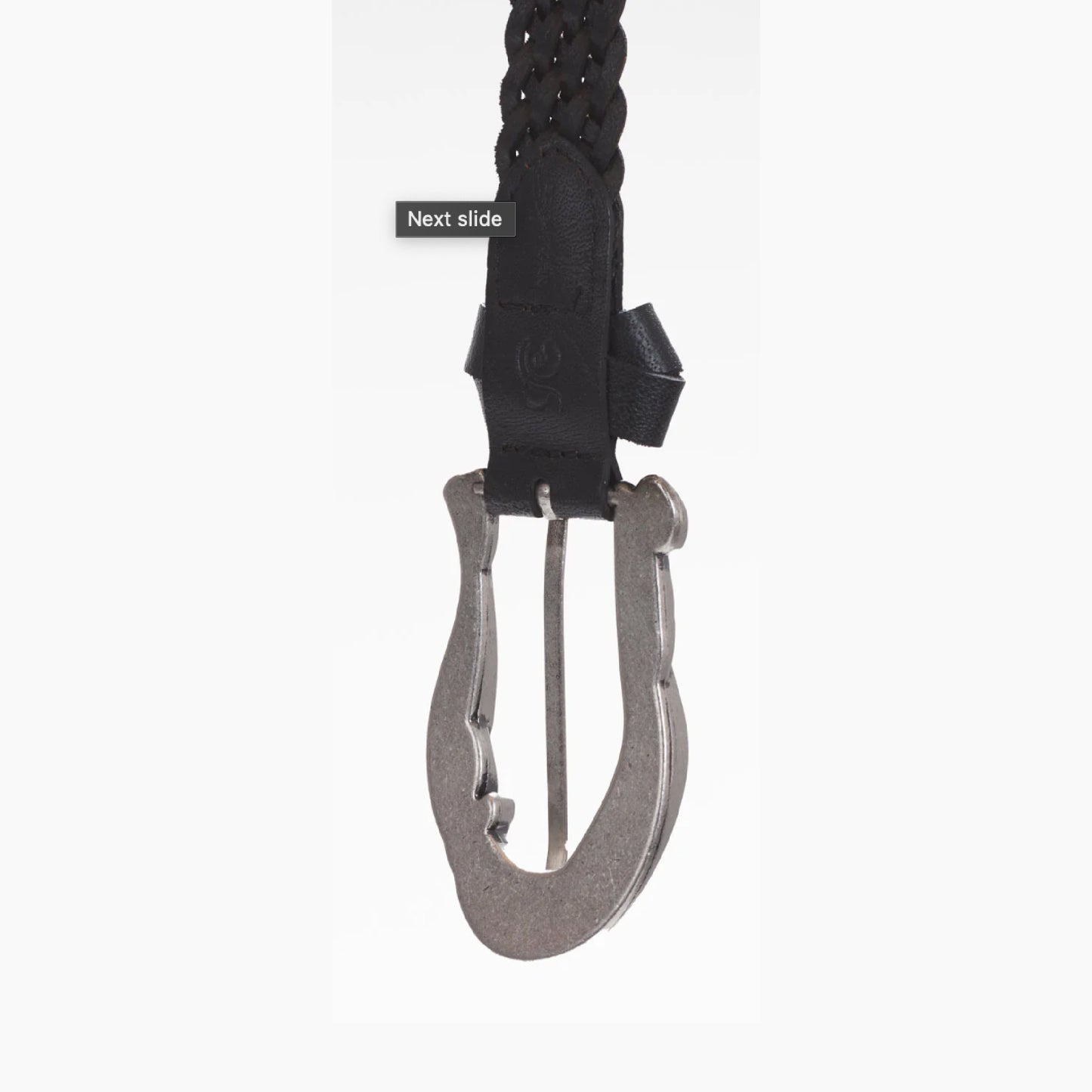 Black Twisted Hardware Belt