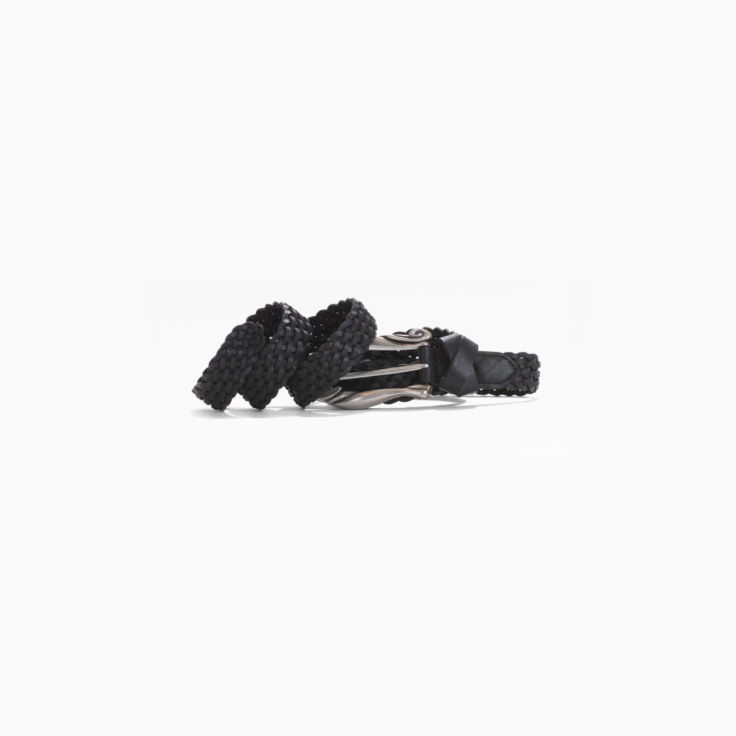 Black Twisted Hardware Belt
