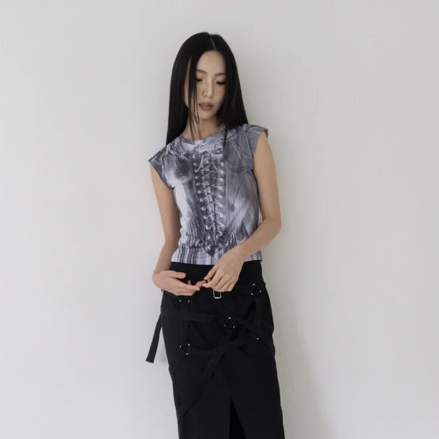 CORSET PRINT TOP