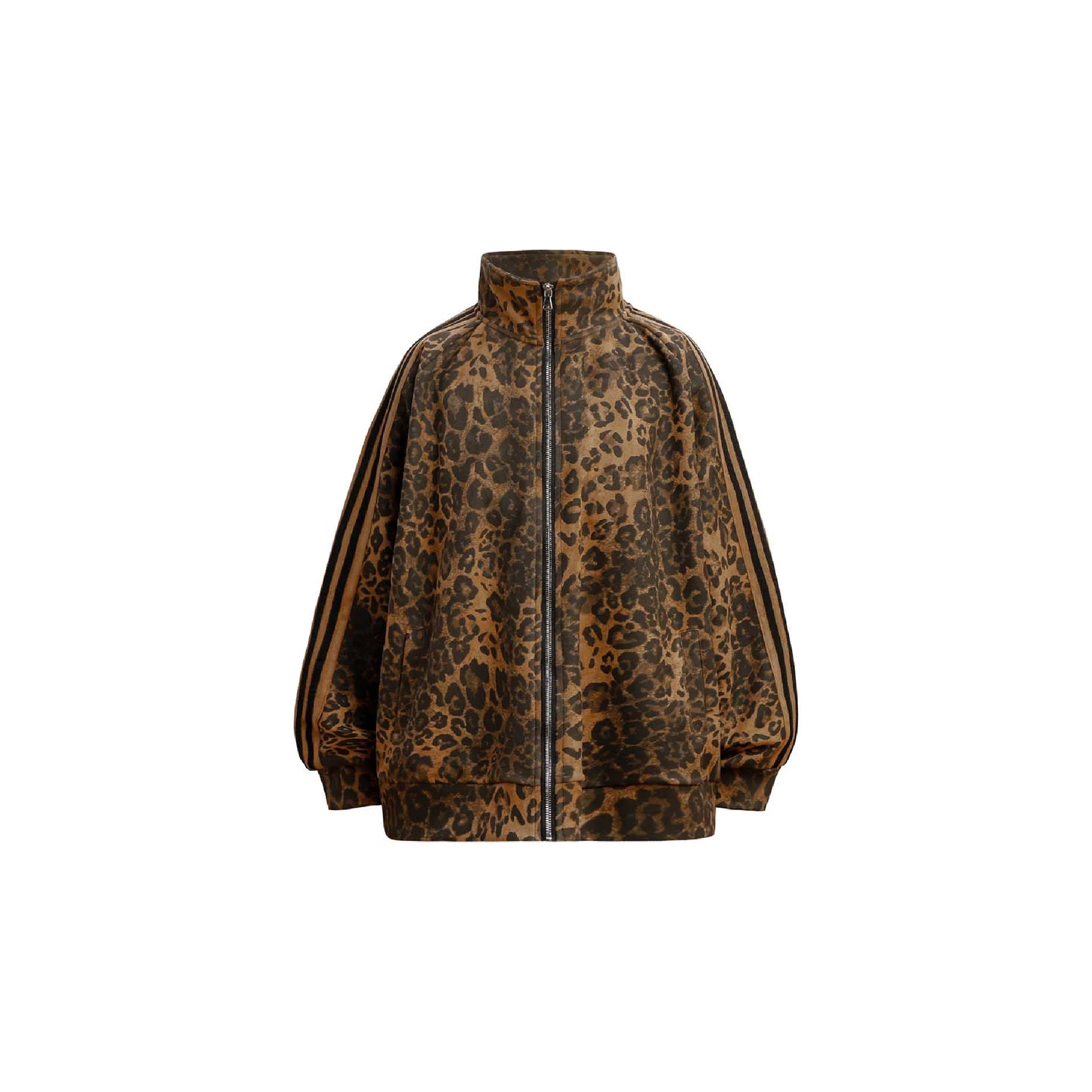 Cheetah Print Suede Tracksuit