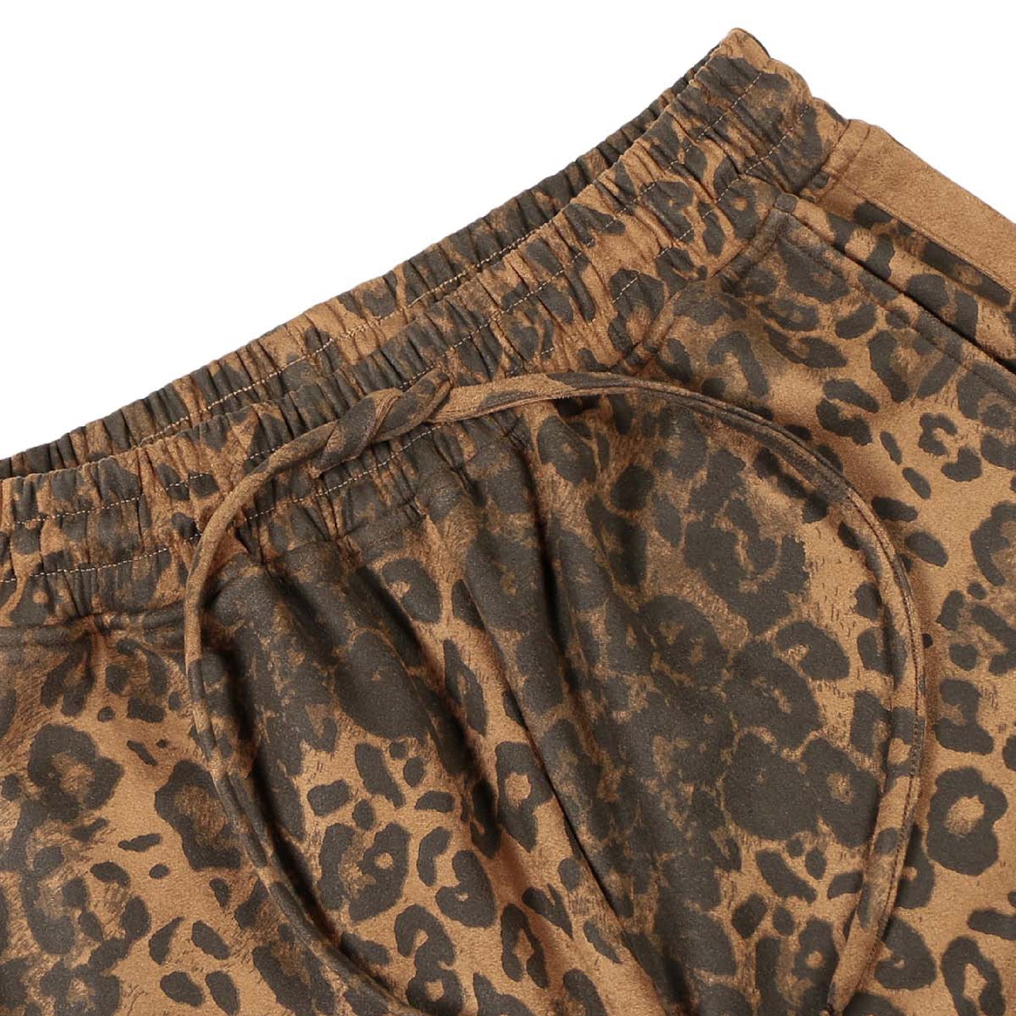 Cheetah Print Suede Tracksuit