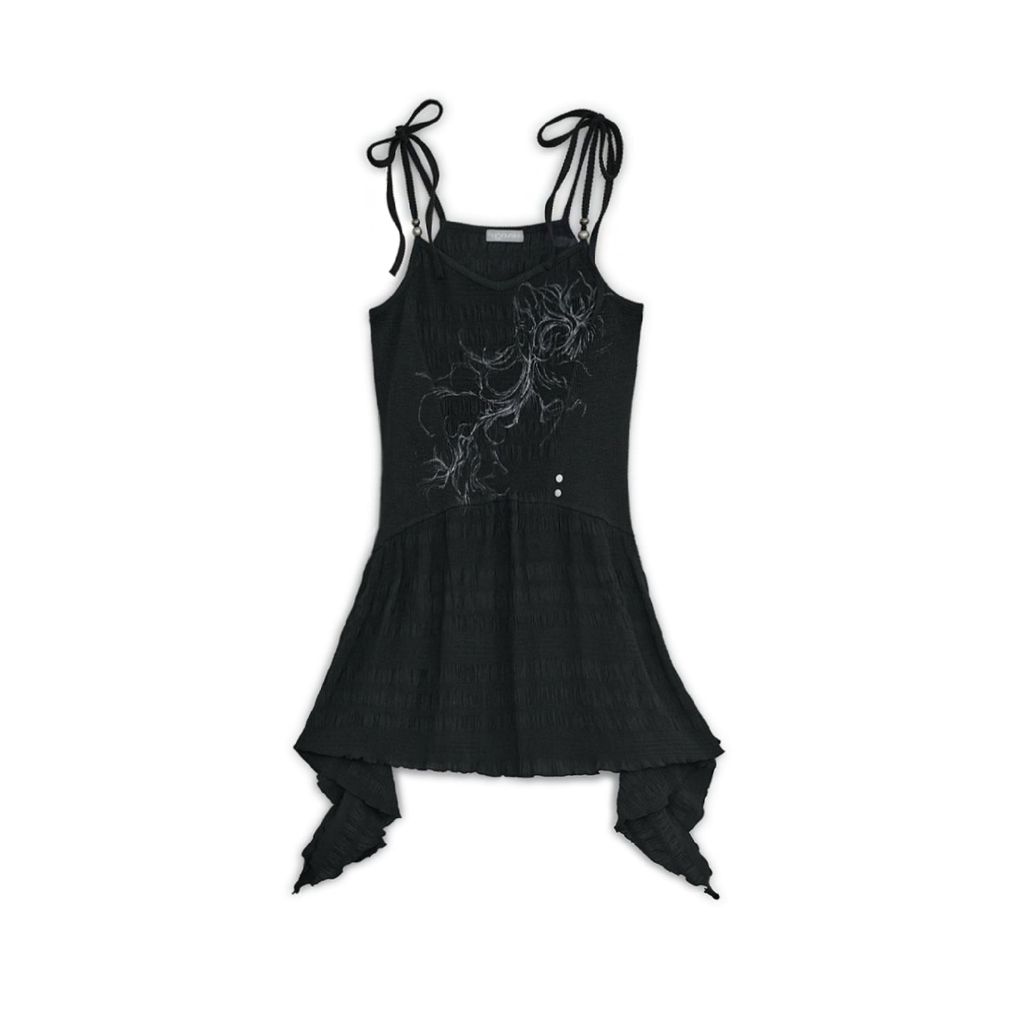 Flayered v-neck sleeveless
