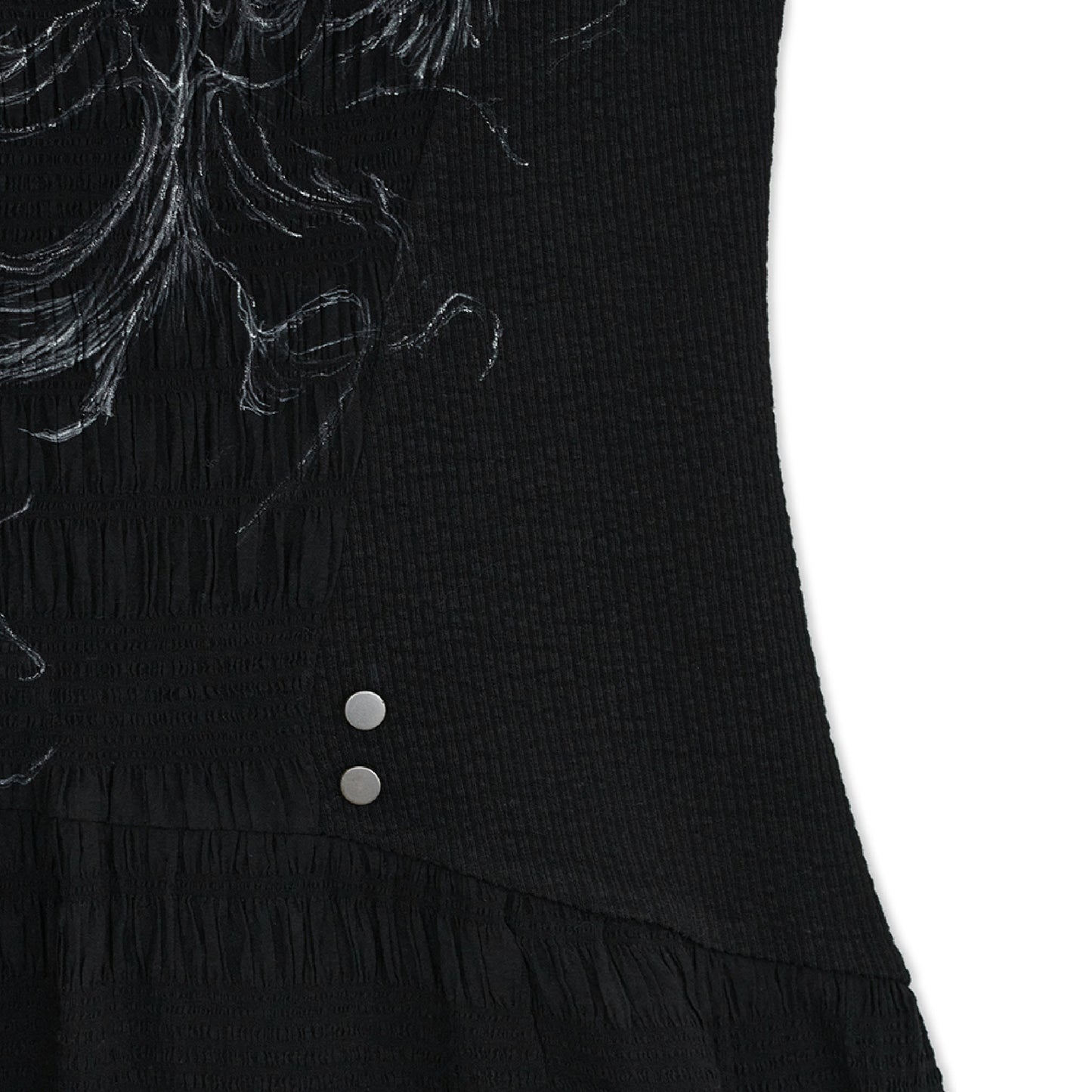 Flayered v-neck sleeveless