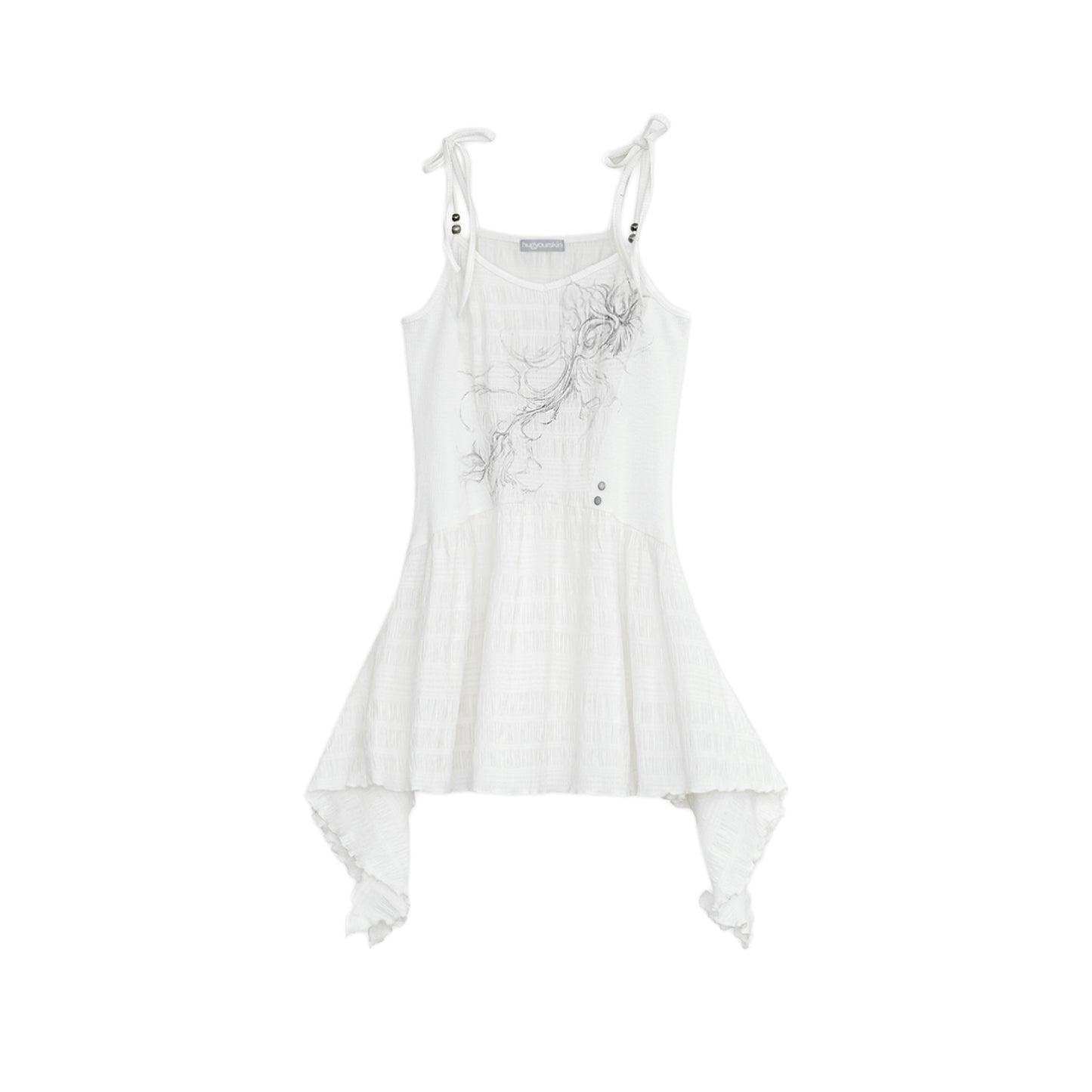 Flayered v-neck sleeveless