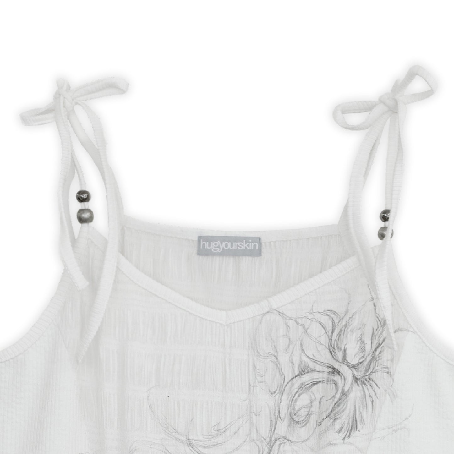 Flayered v-neck sleeveless