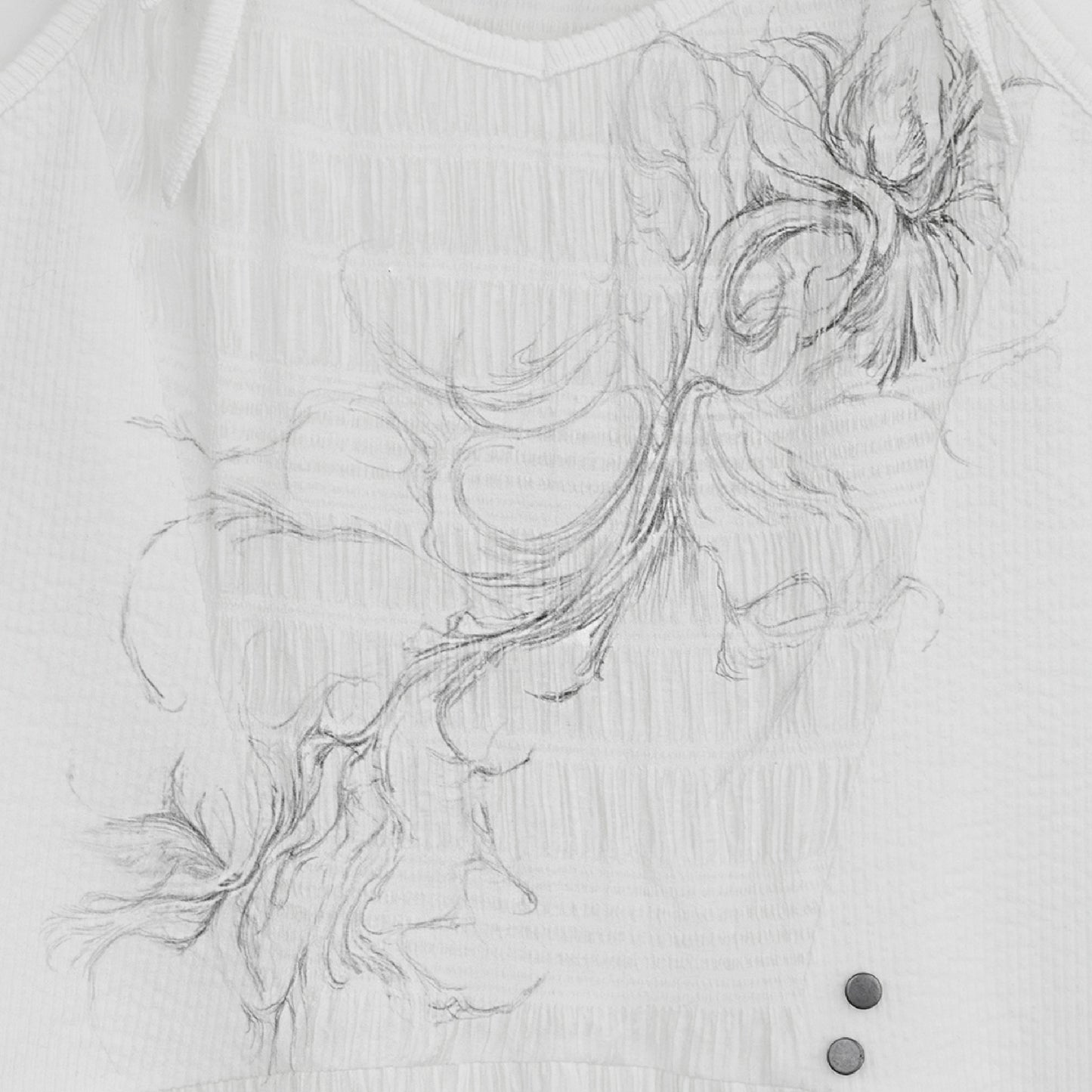 Flayered v-neck sleeveless