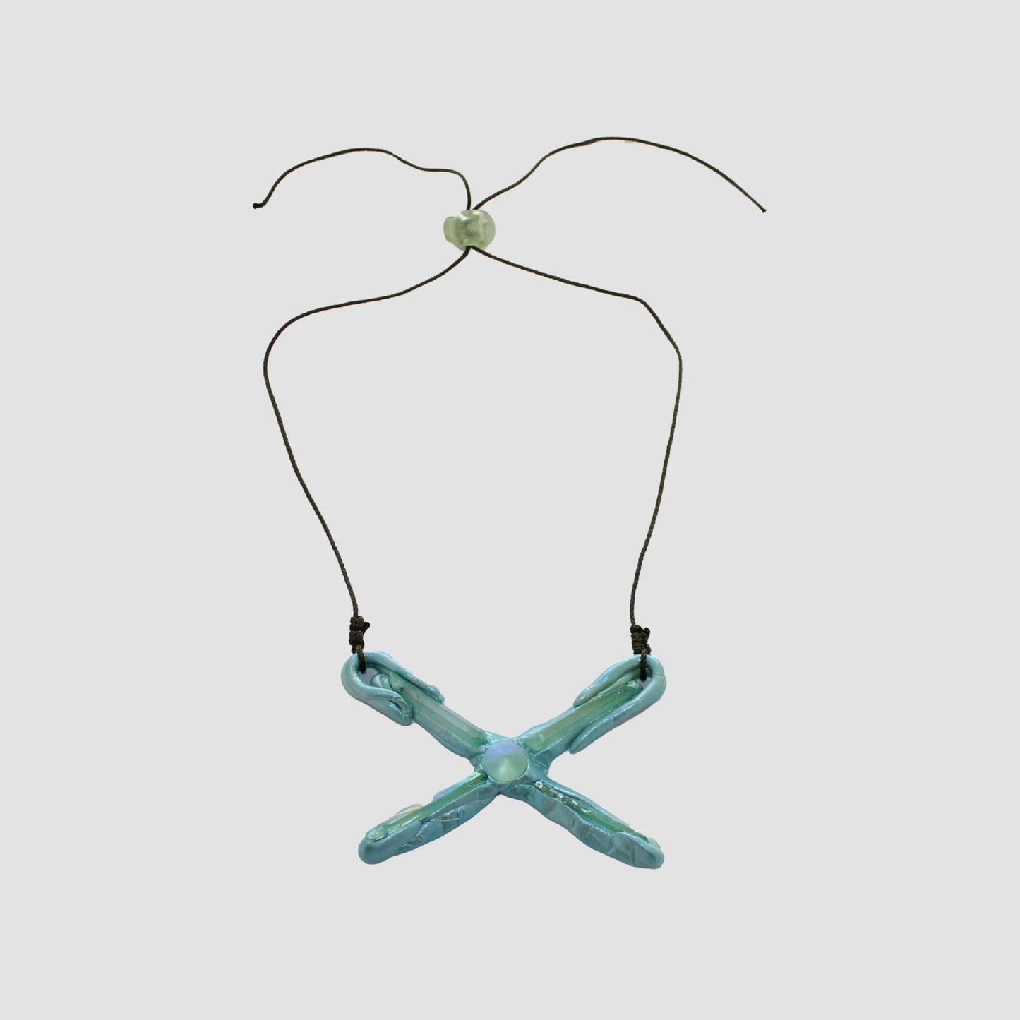 Green Amulet On Cord