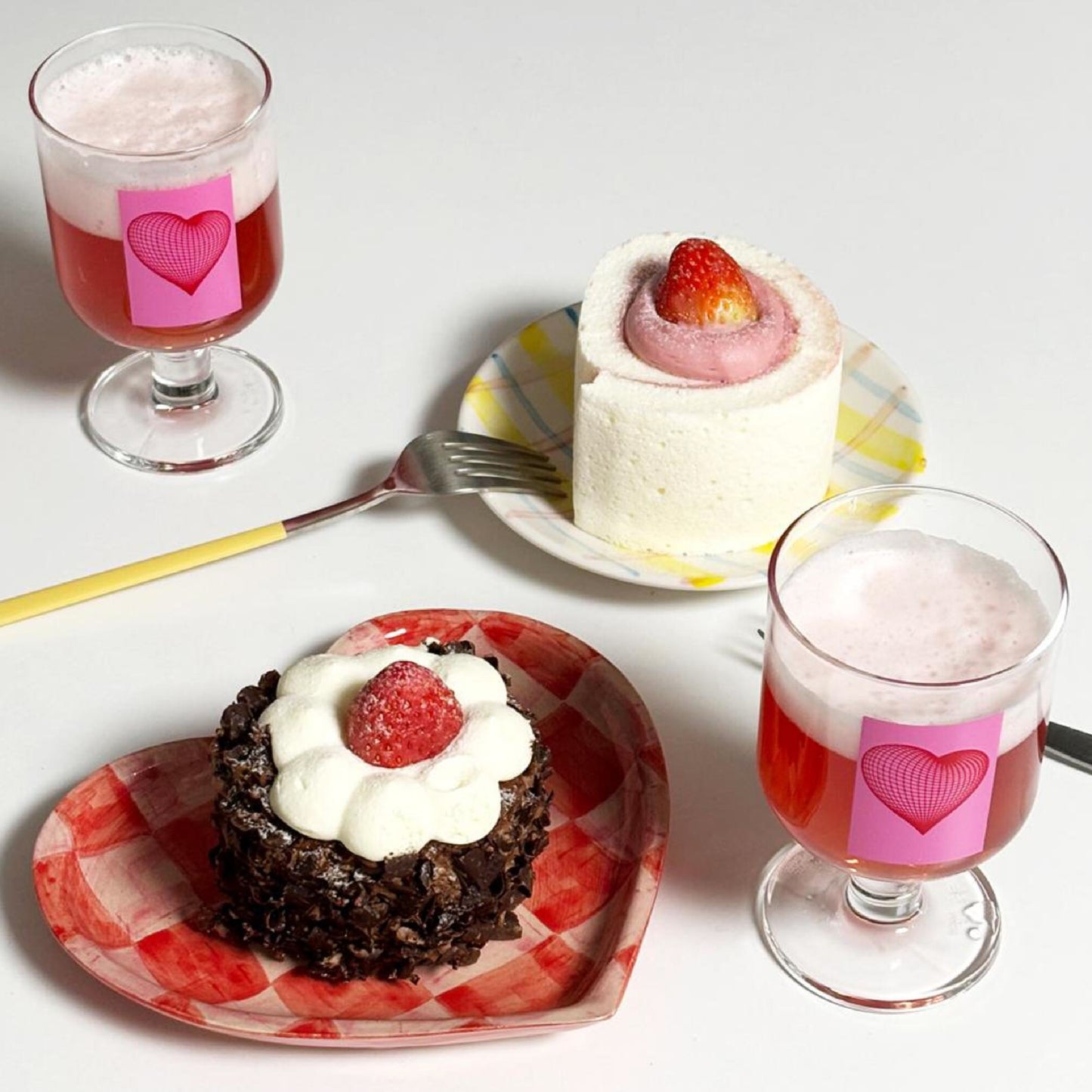 Heart net goblet - set of 2