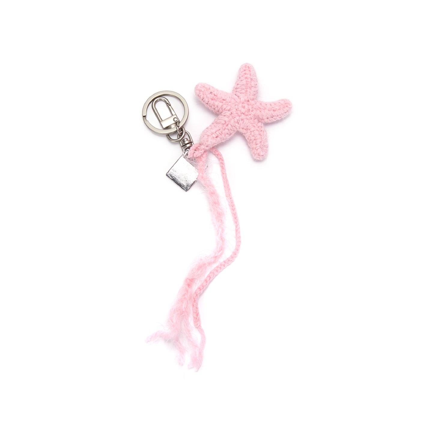 Starfish knit keyring