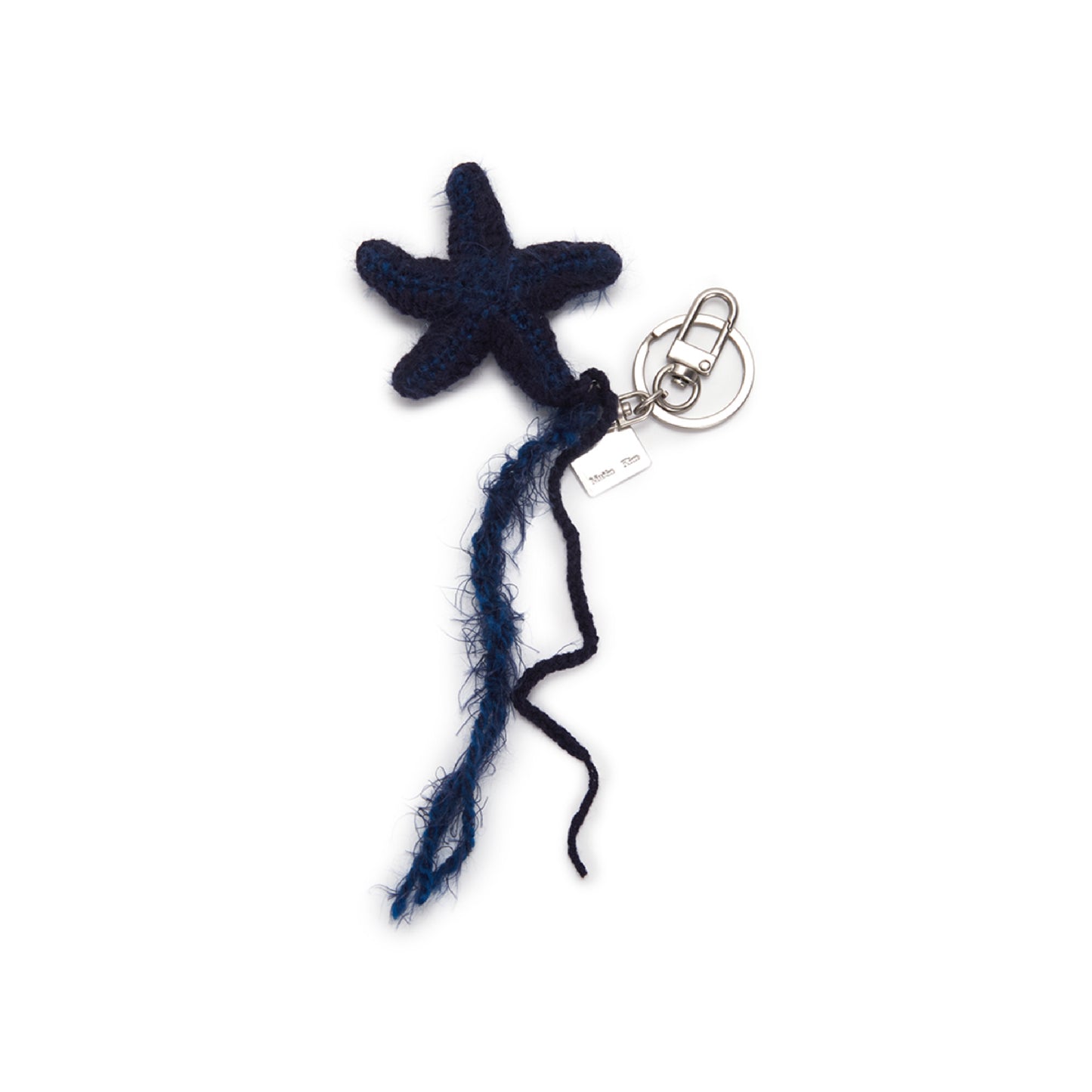Starfish knit keyring