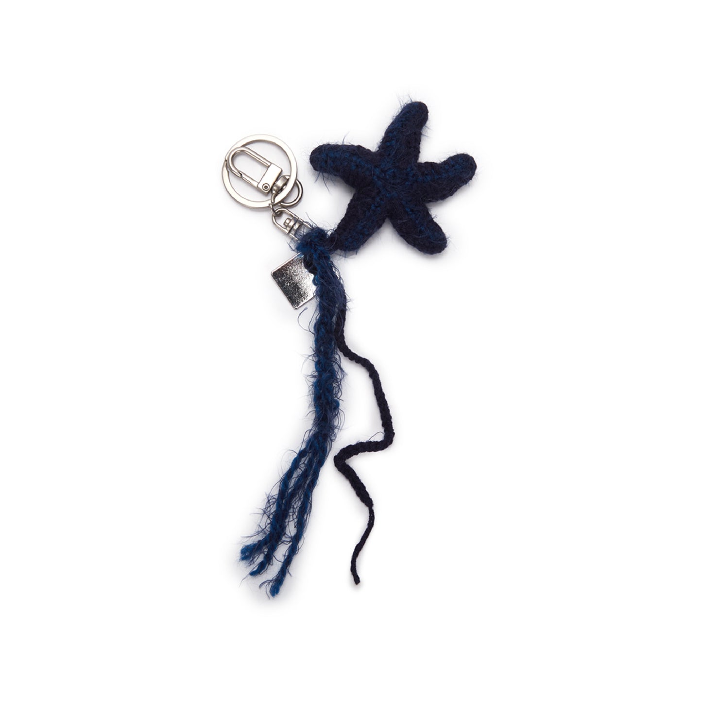 Starfish knit keyring