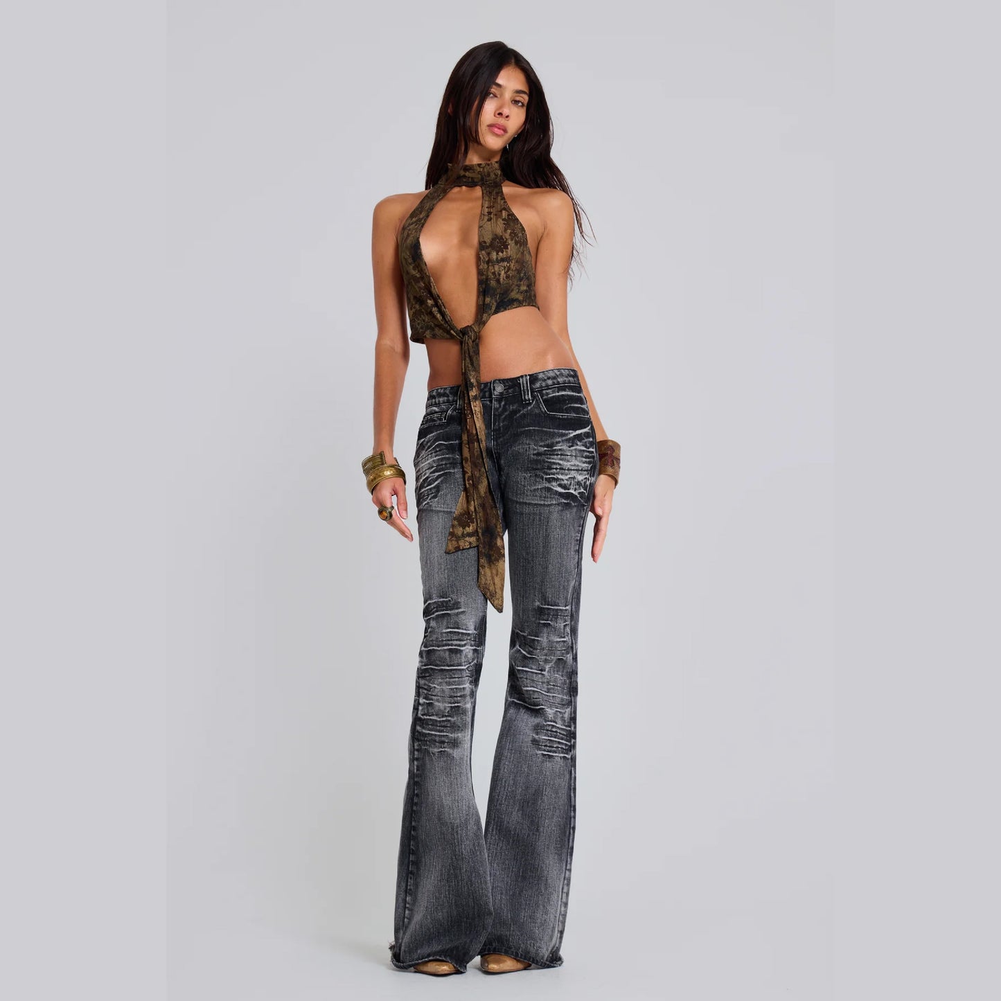 Lunae Halter Hoop Top