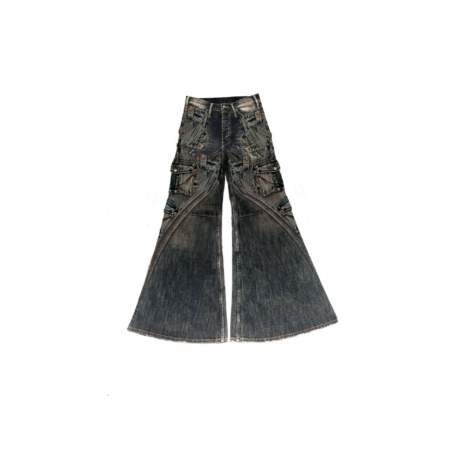 SS25 ‘Andante-56’ Mud Denim Flared Jeans