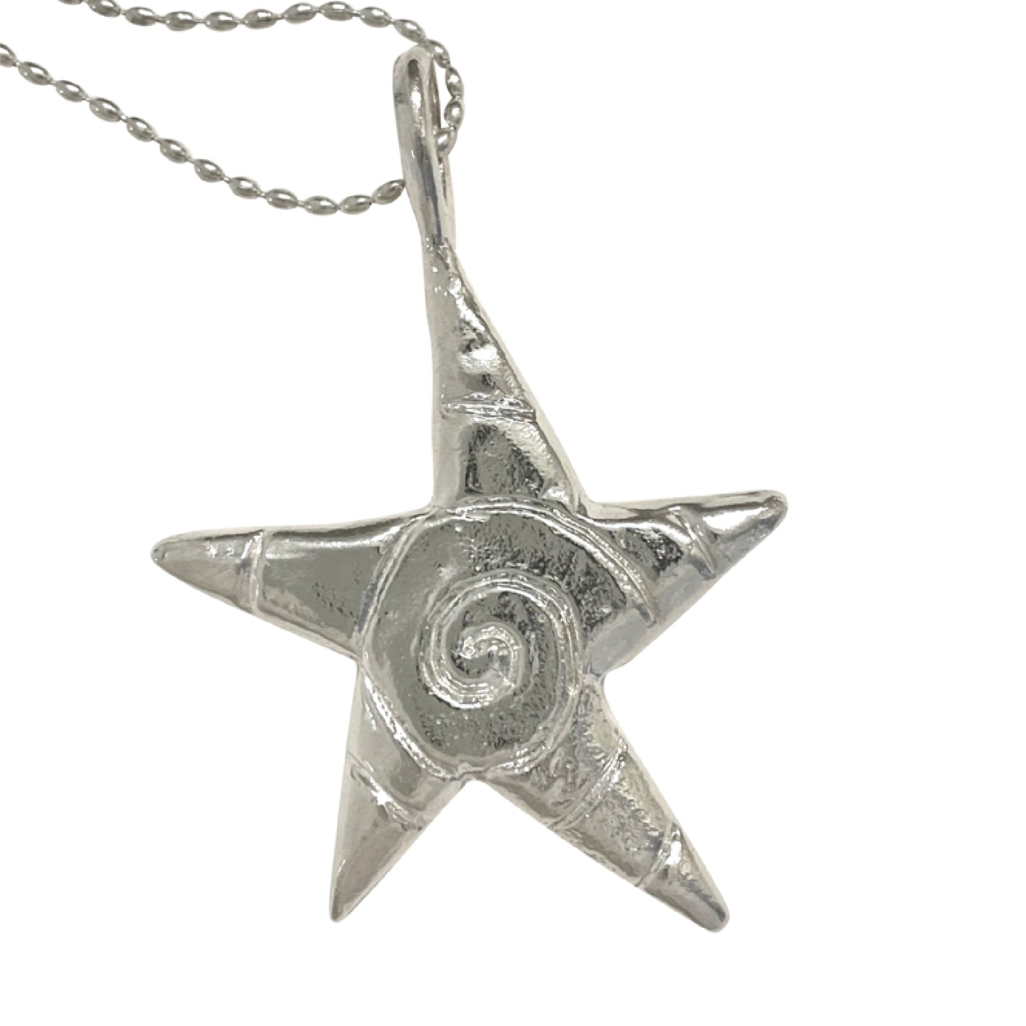 Swirling star necklace