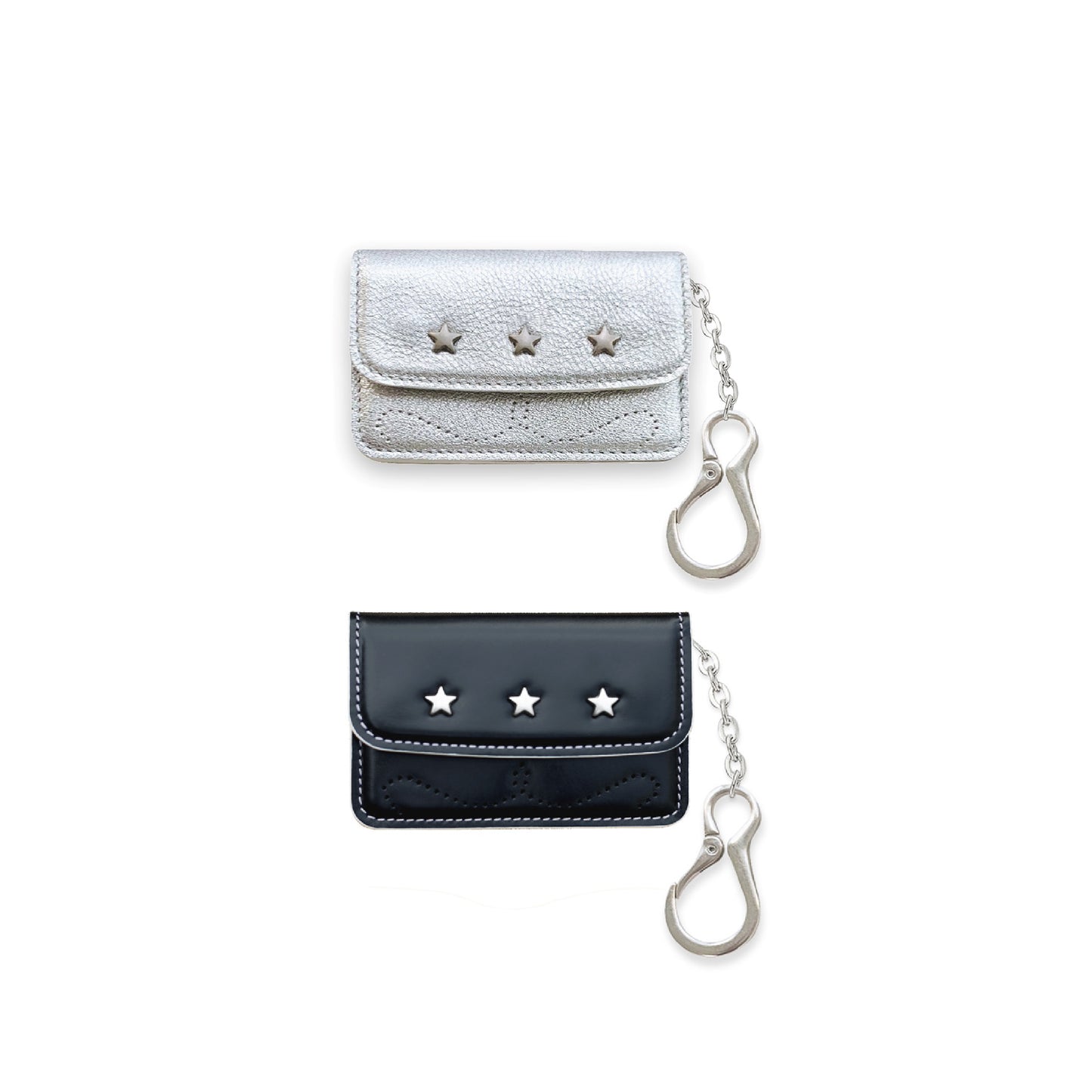 Star Stud Accordion Card Case