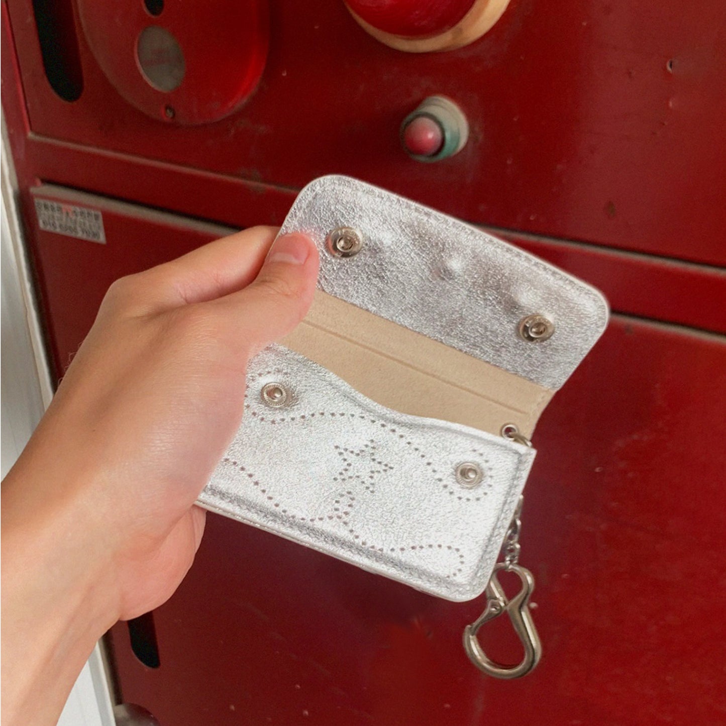 Star Stud Accordion Card Case