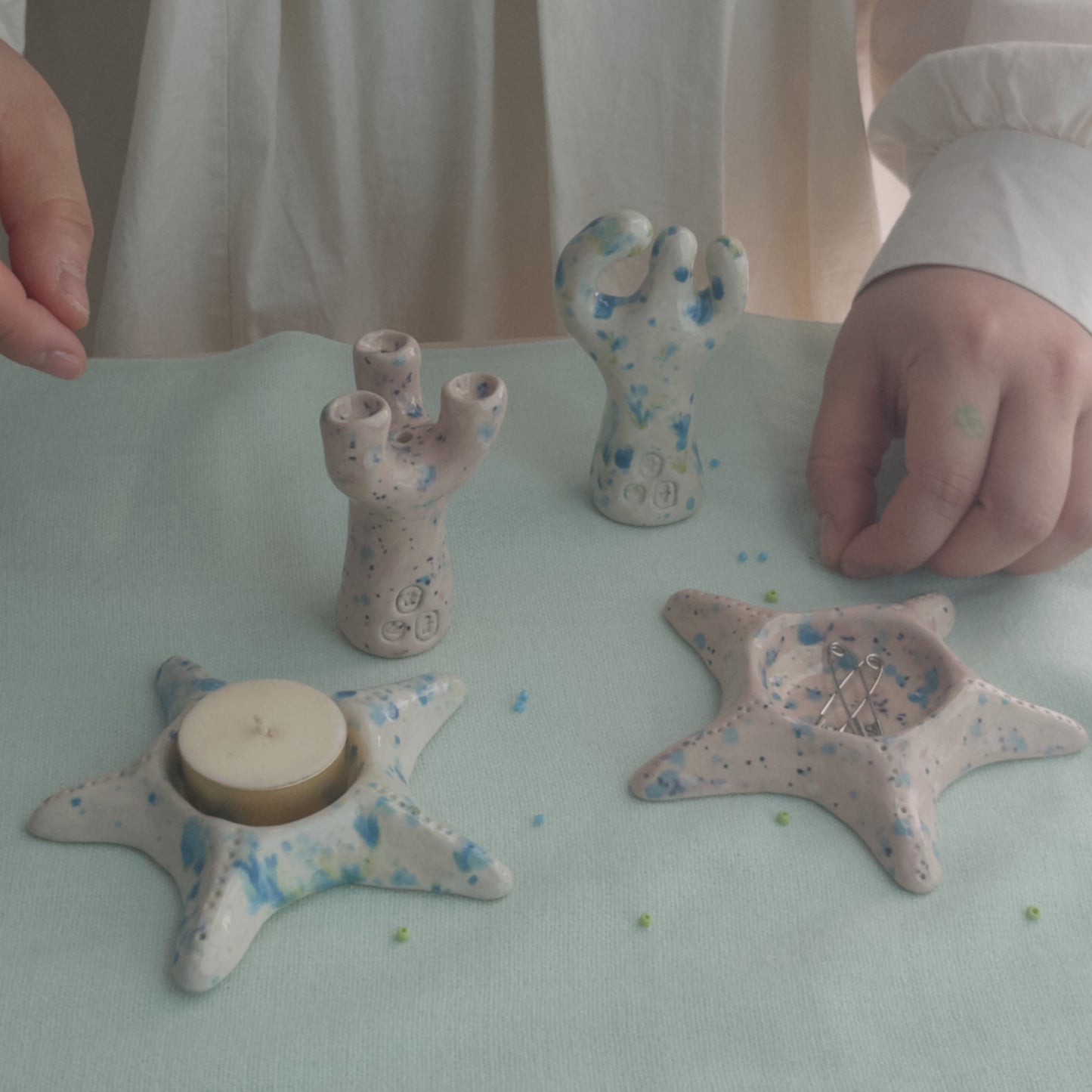 Starfish candle holder
