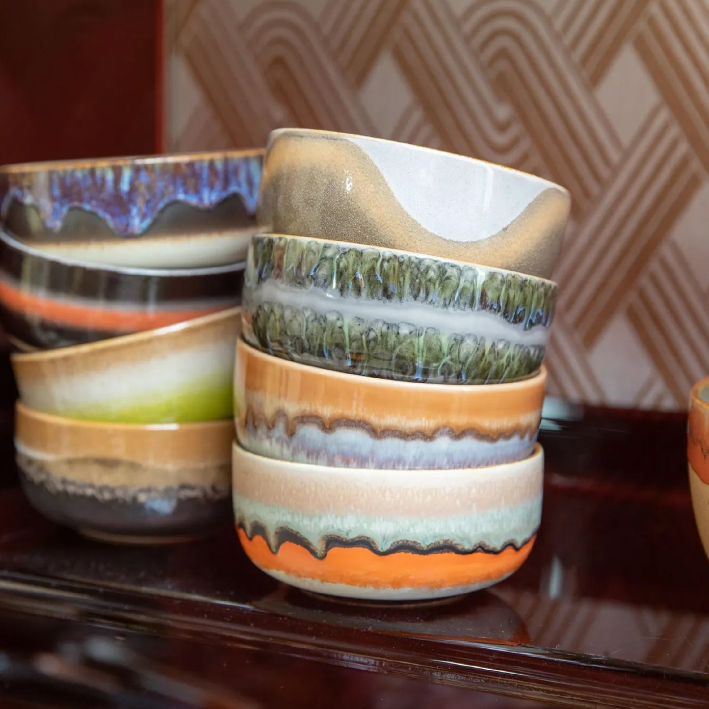 Stoneware bowl - set of 4