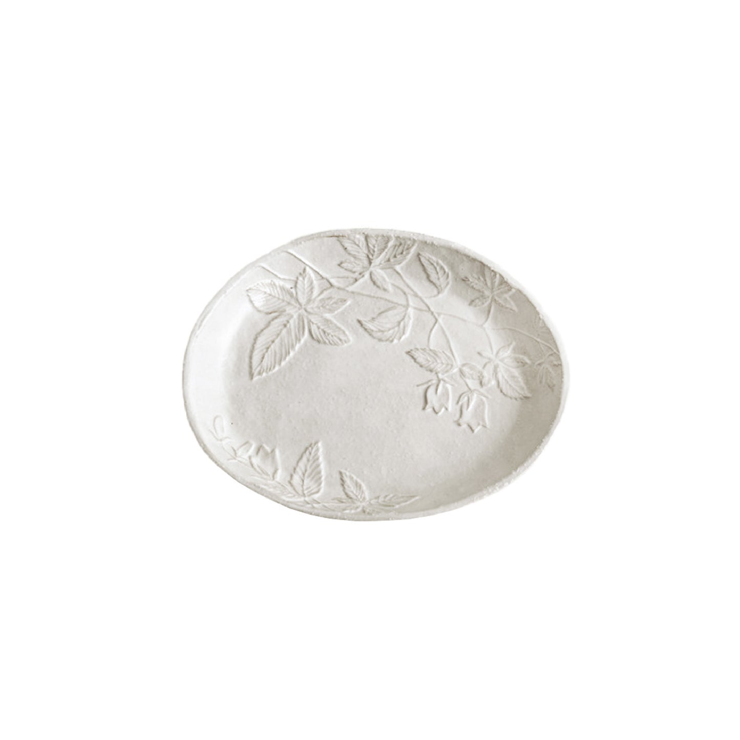 Tangled Grass and Lantern Flower Round Plate
