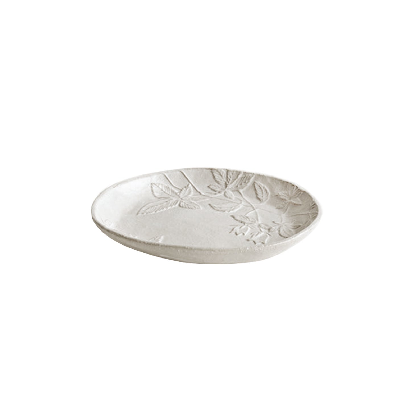 Tangled Grass and Lantern Flower Round Plate