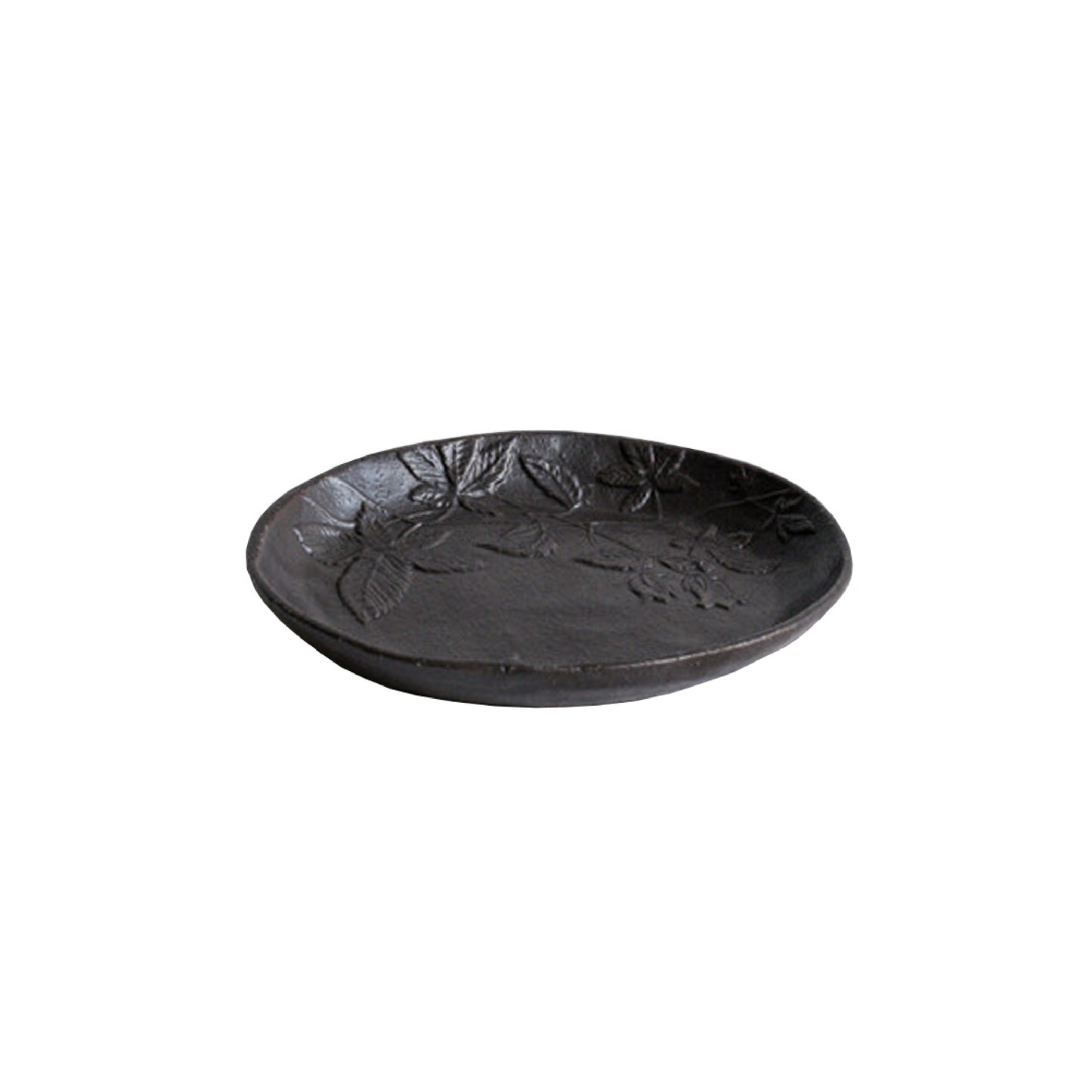 Tangled Grass and Lantern Flower Round Plate