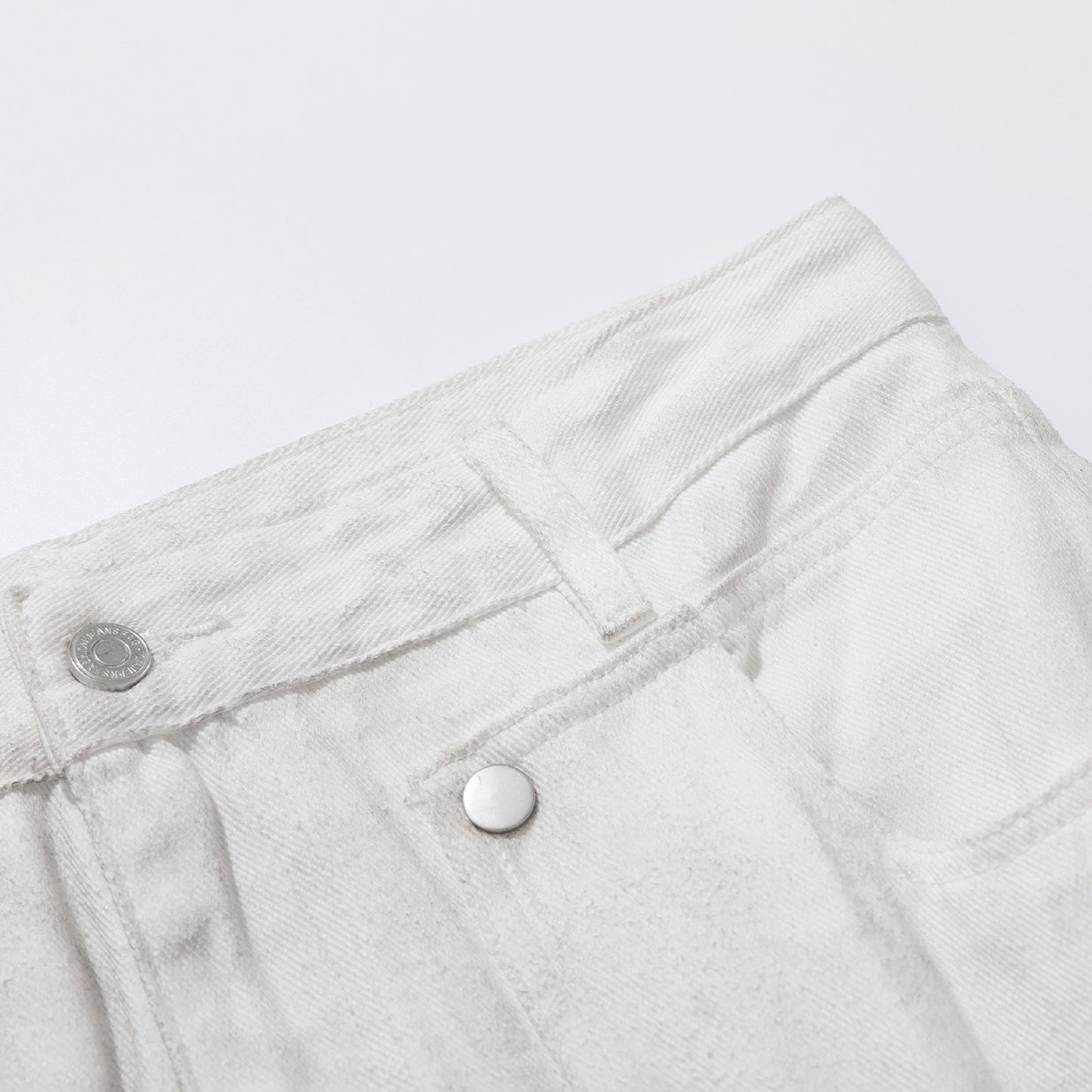 Wide-Leg Denim Cargo Denim Jeans