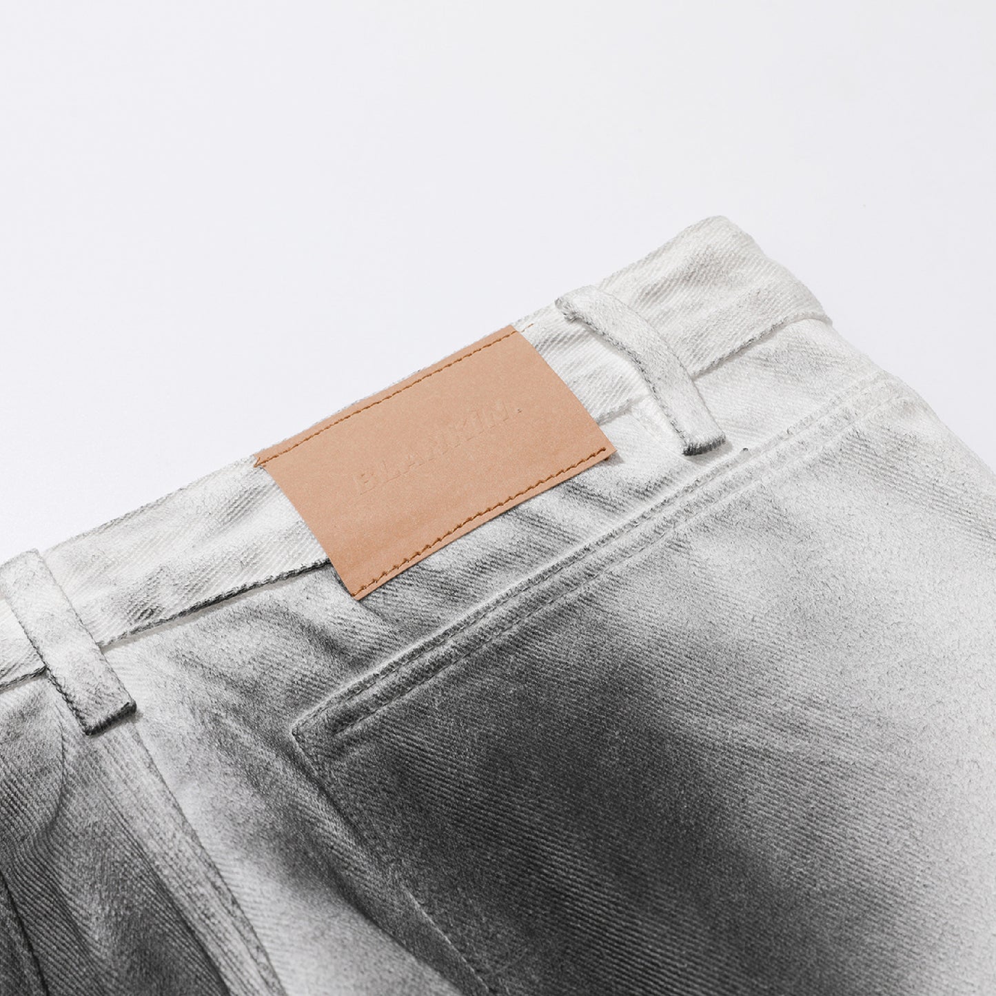 Wide-Leg Denim Cargo Denim Jeans