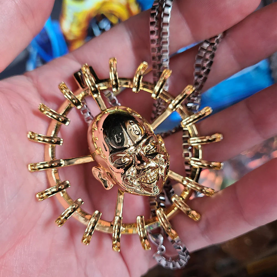 End flower pendant