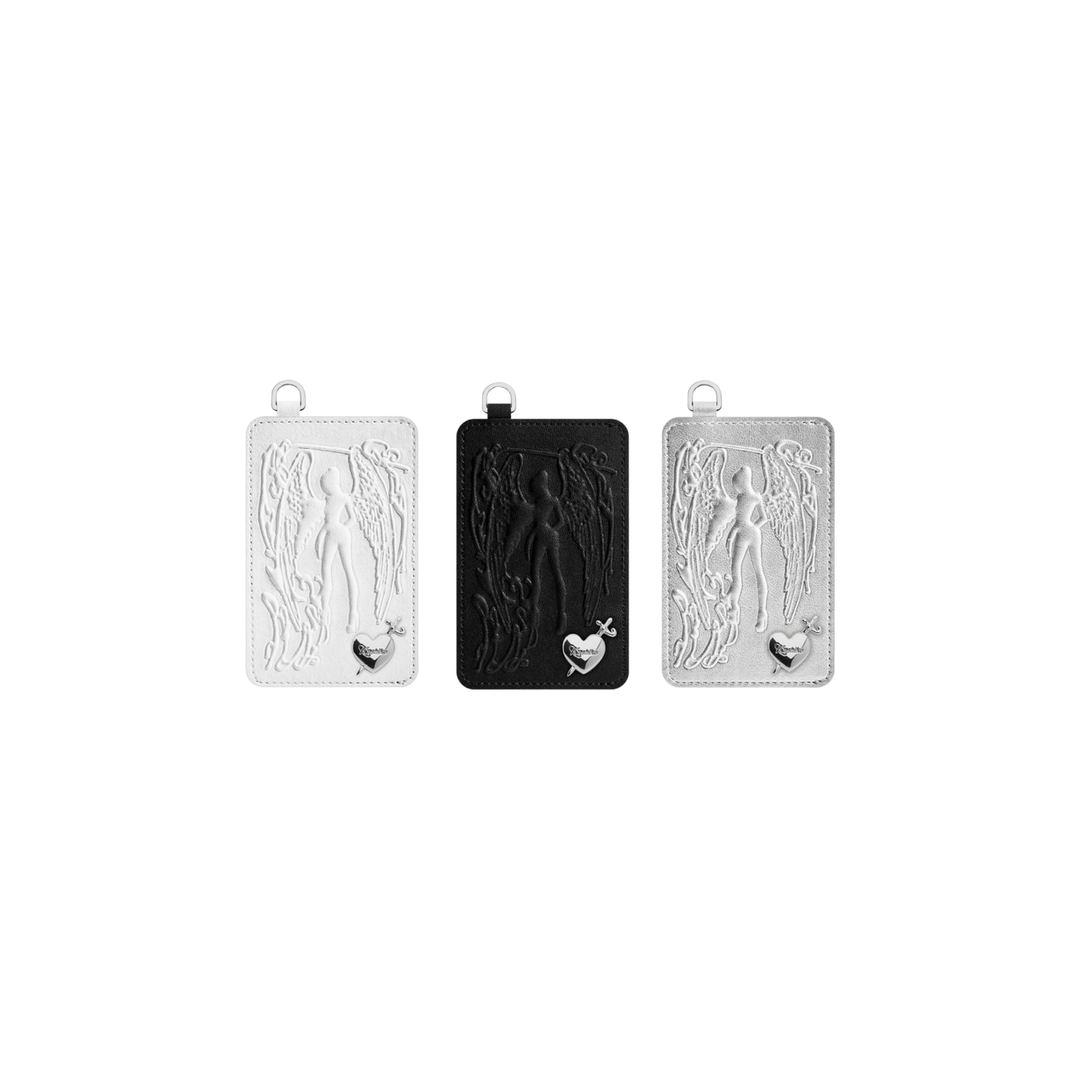 Angel heart card holder