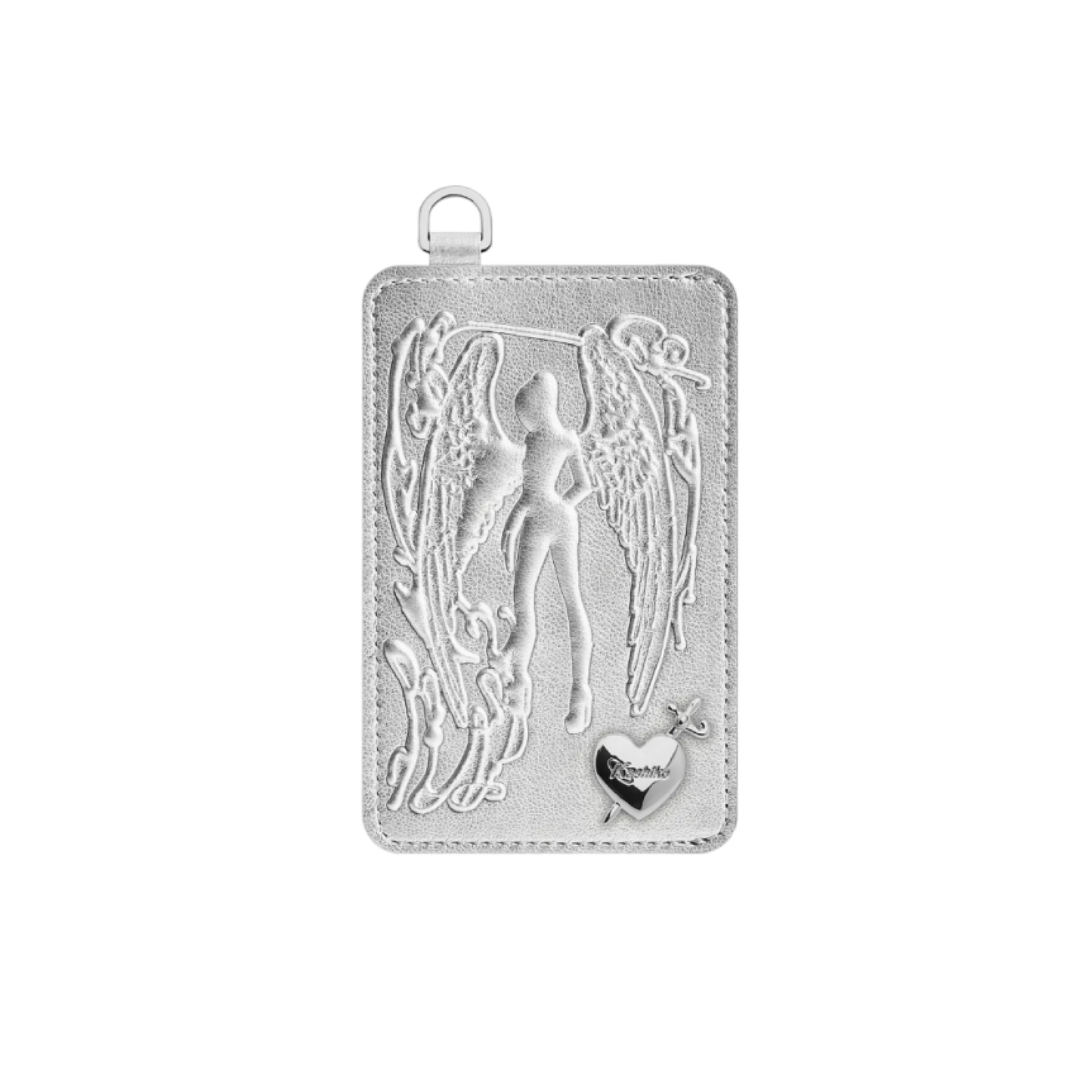 Angel heart card holder