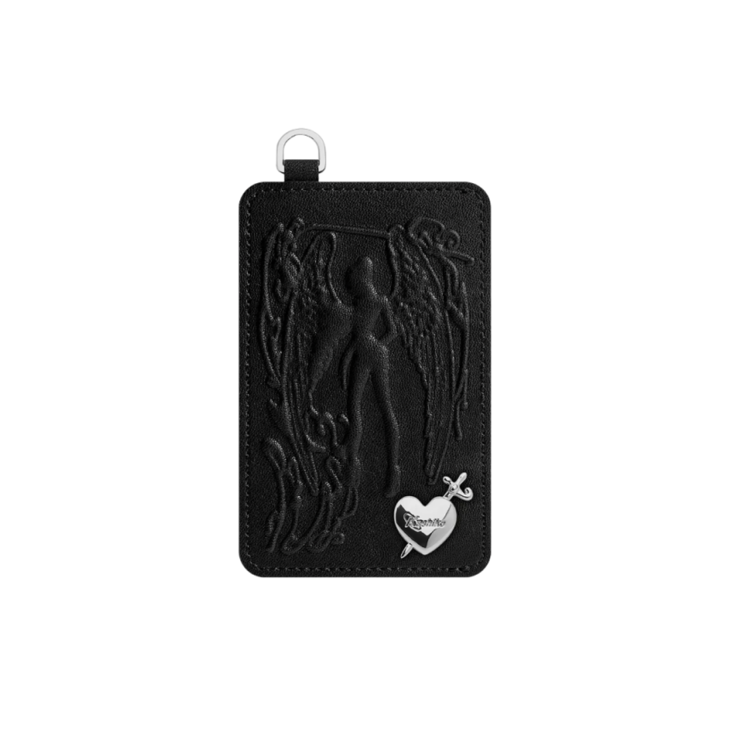 Angel heart card holder