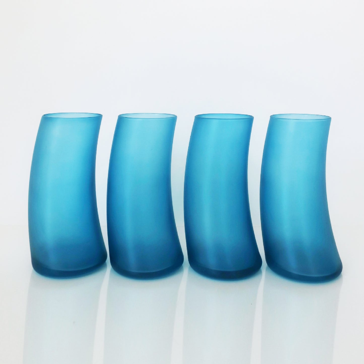 Swerve Satin Blue Tumblers - Set of 4