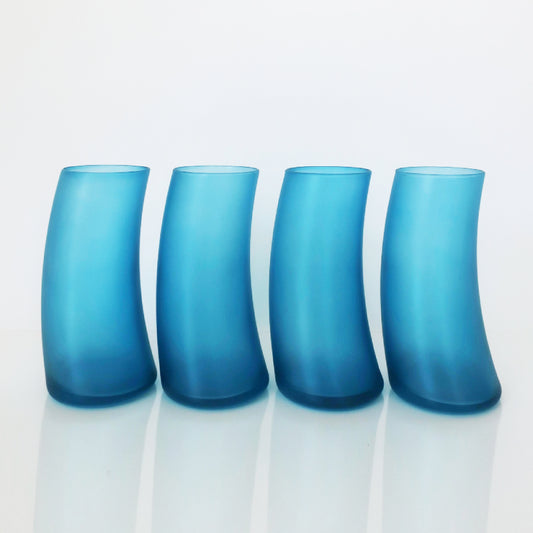 Swerve Satin Blue Tumblers - Set of 4