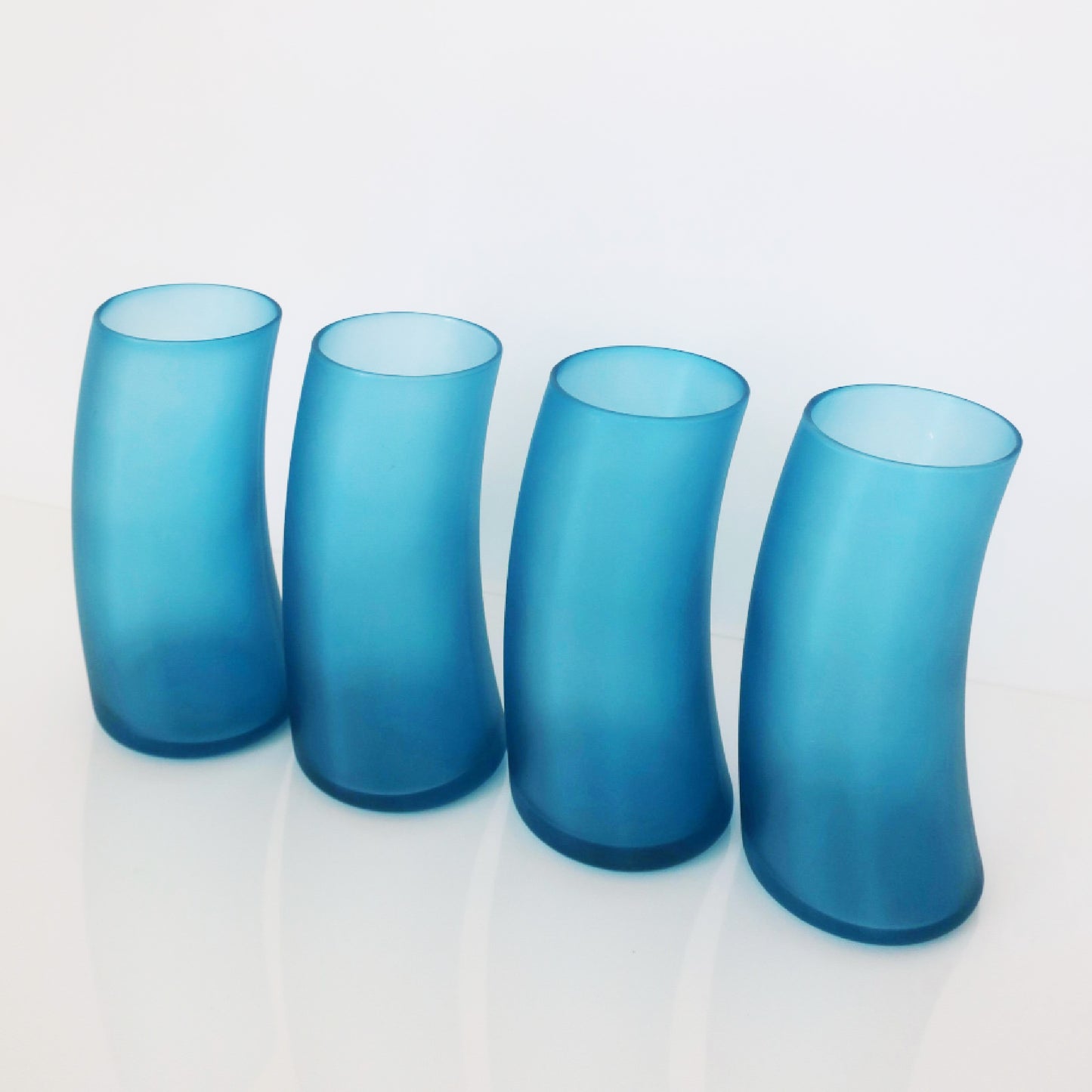 Swerve Satin Blue Tumblers - Set of 4