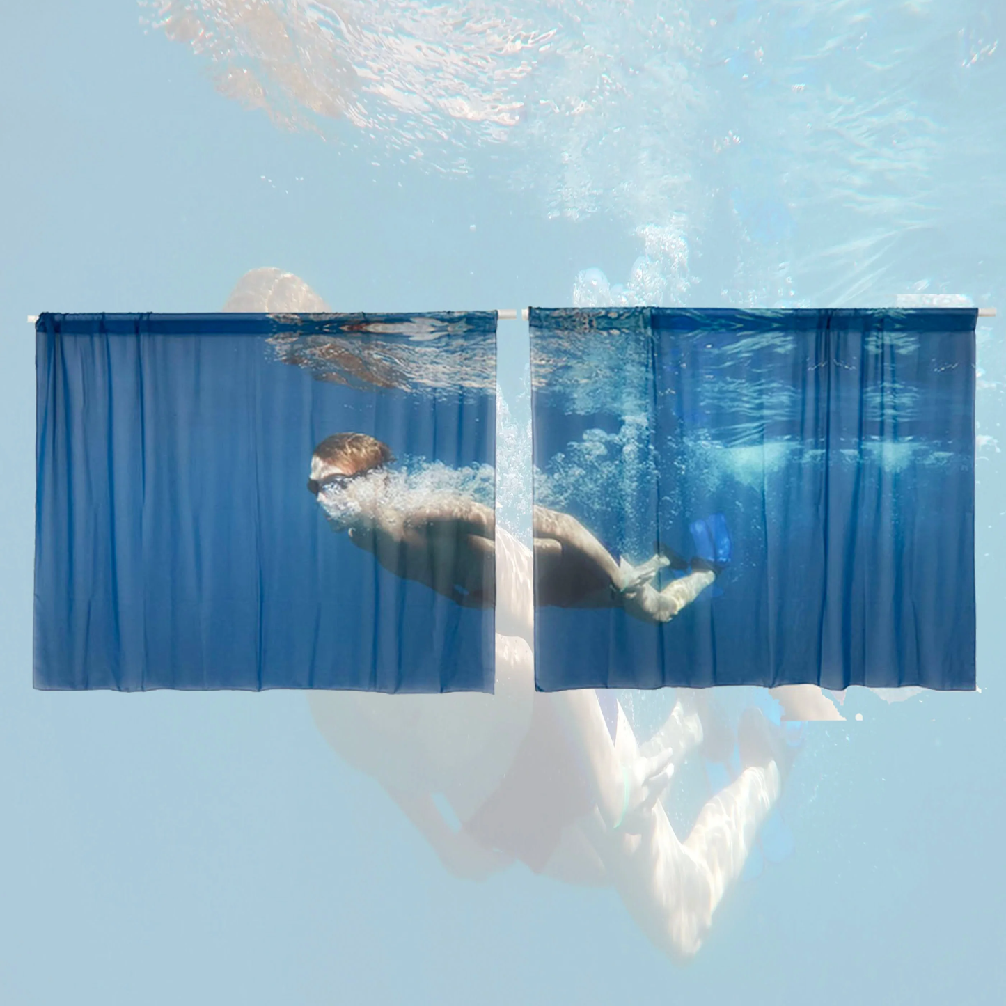Chiffon Curtains - Swim
