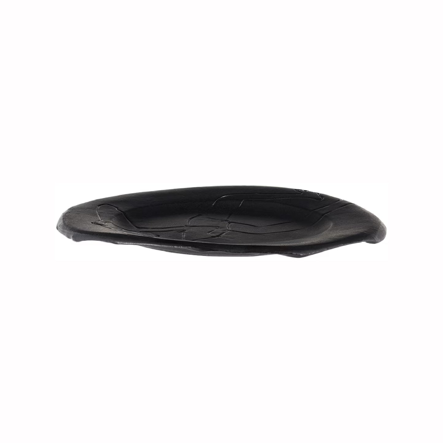 Black quick dip dessert plate