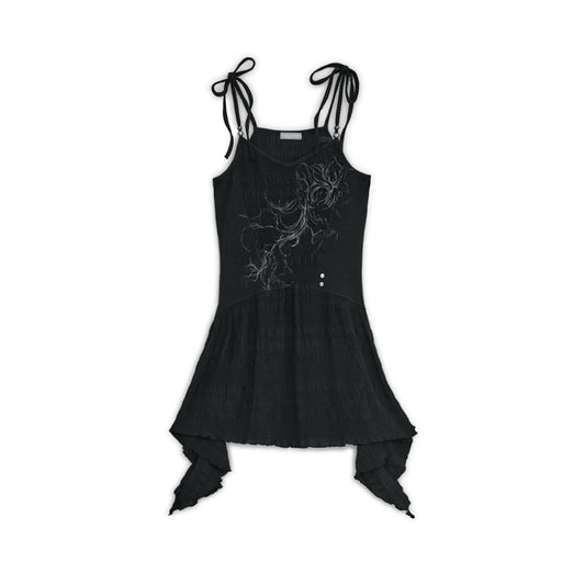 Flayered v-neck sleeveless
