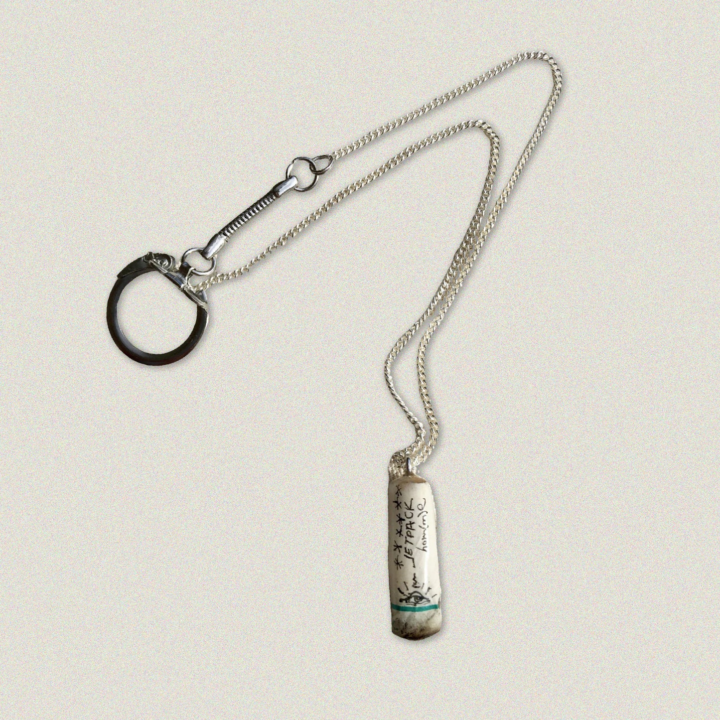 Graffiti Cigarette Butt Necklace