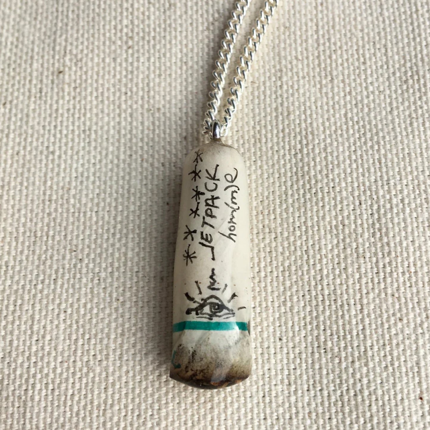 Graffiti Cigarette Butt Necklace