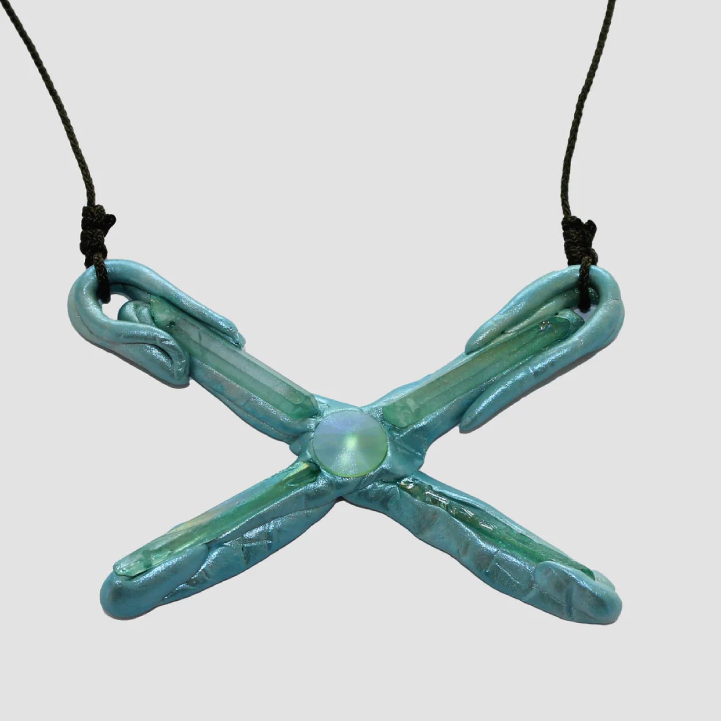 Green Amulet On Cord