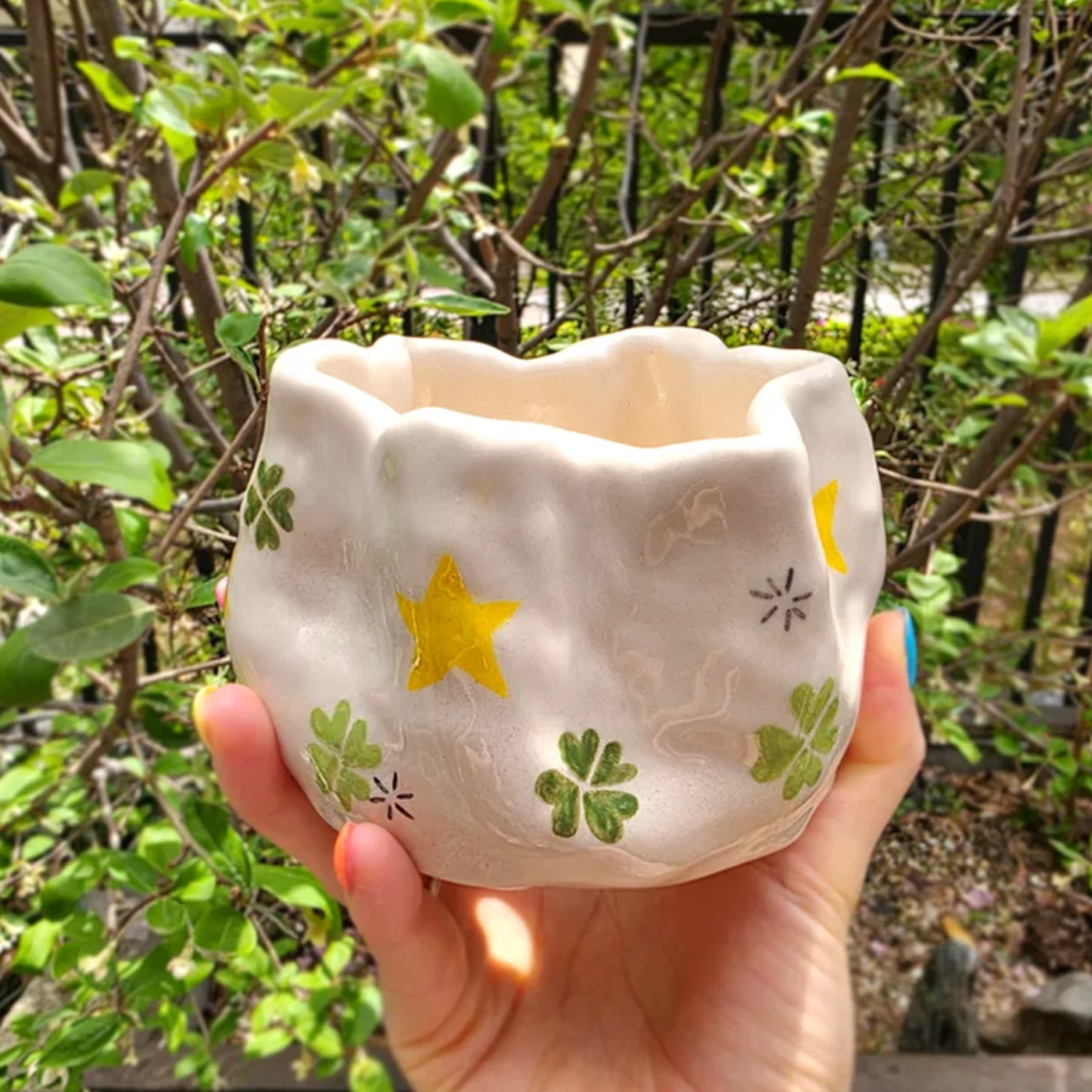 Lucky Star Clover Pot