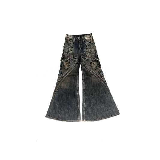 SS25 ‘Andante-56’ Mud Denim Flared Jeans