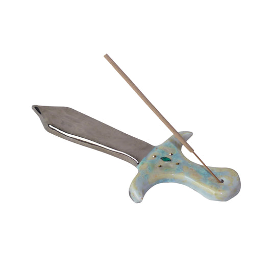 My weapon jade sword incense holder