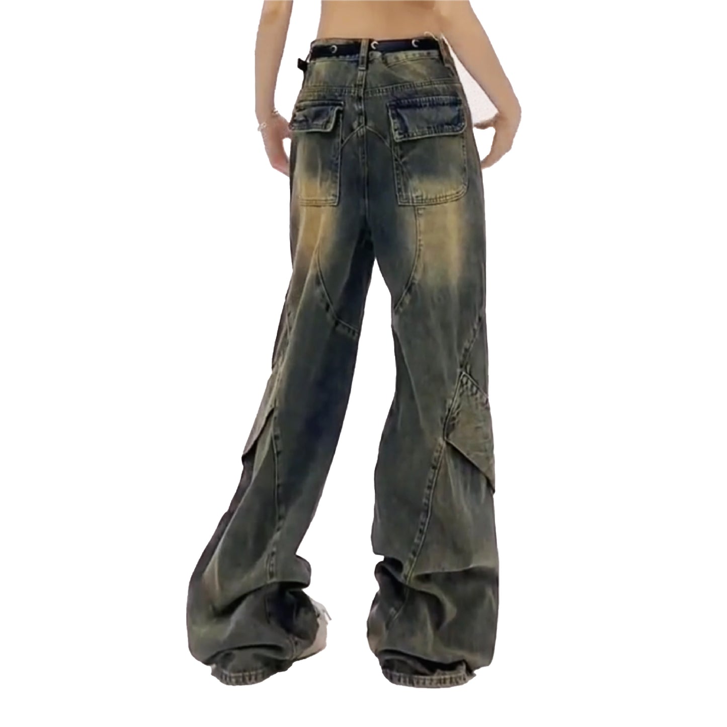 Retro Bohemian Wide-Leg Jeans