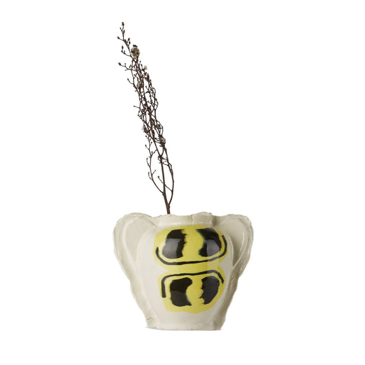 Stacked Smiley Vase