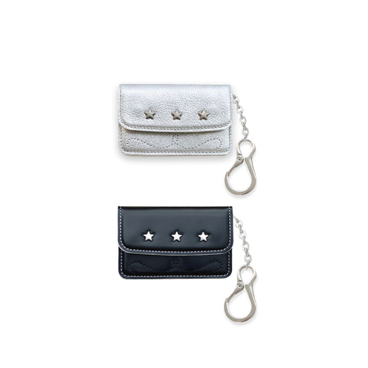 Star Stud Accordion Card Case