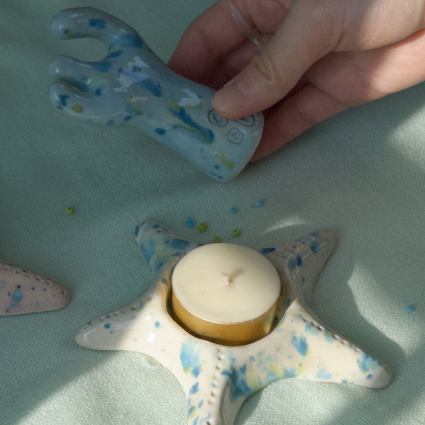 Starfish candle holder